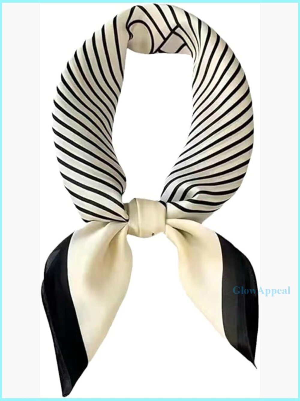 27.5 Inch Silk Feeling Scarf Square Satin Head Wrap Bandana for Women